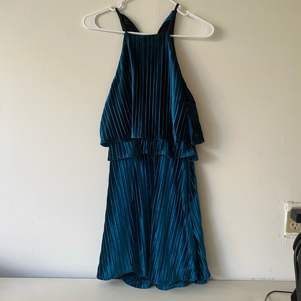 NWT LIKELY Cosgrove Halter Velvet Mini